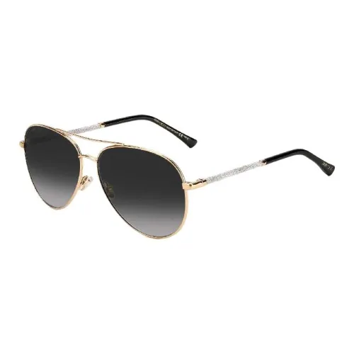 Jimmy Choo Aviator Sunglasses Women's Gold