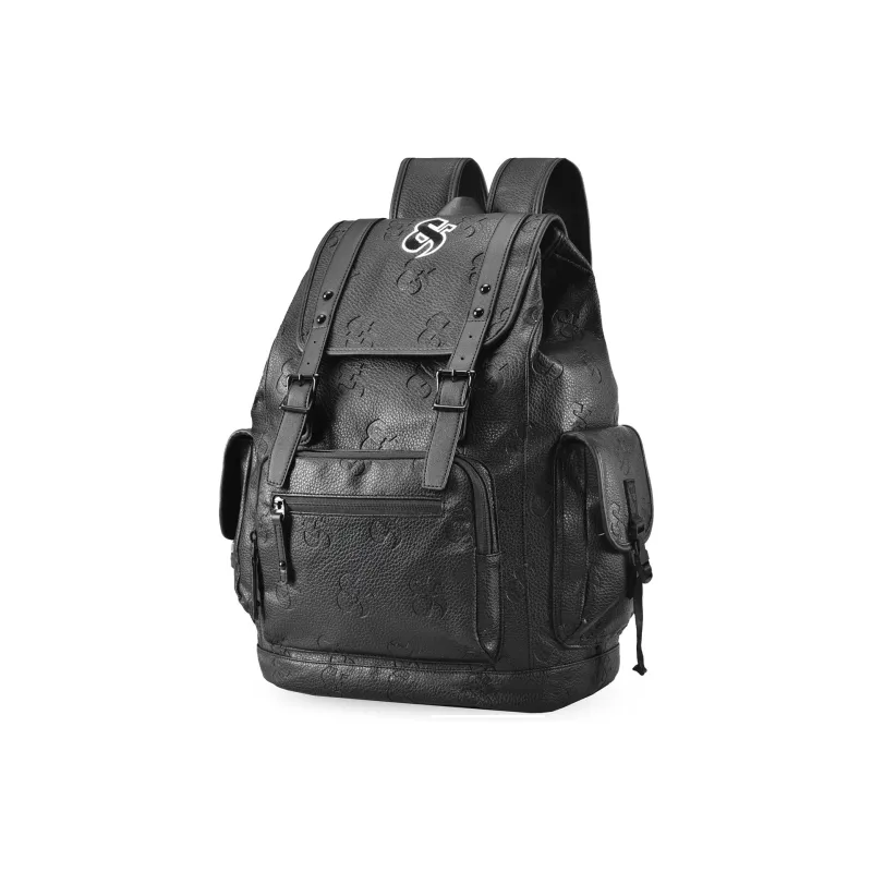 ONRF PVC Backpacks Laptop Bags Backpack Large Size Unisex Cool Black-15