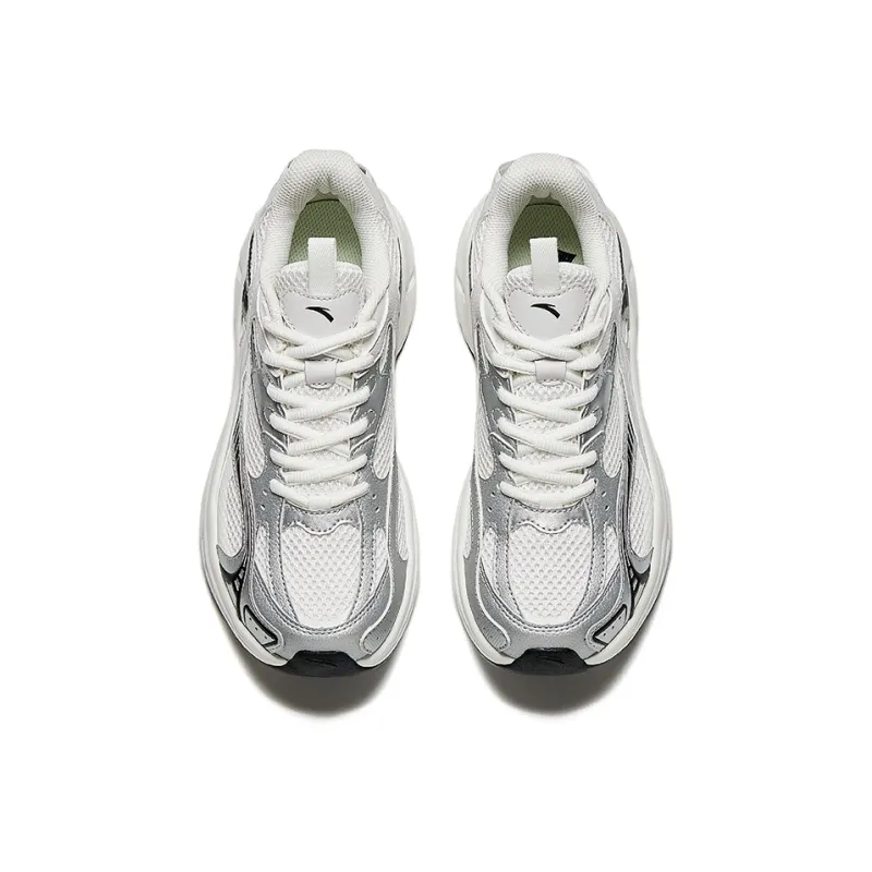 Anta Low Top Running Shoes Women's White Silver-2