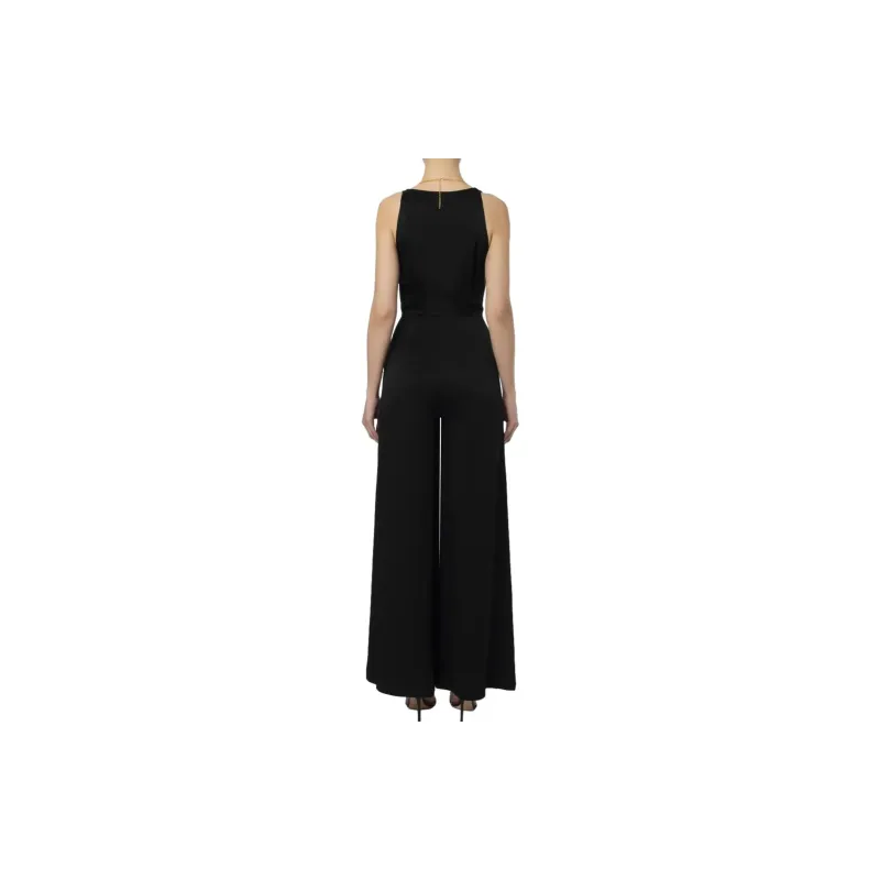 Elisabetta Franchi Cowl Neck Body Chain Jumpsuit-1