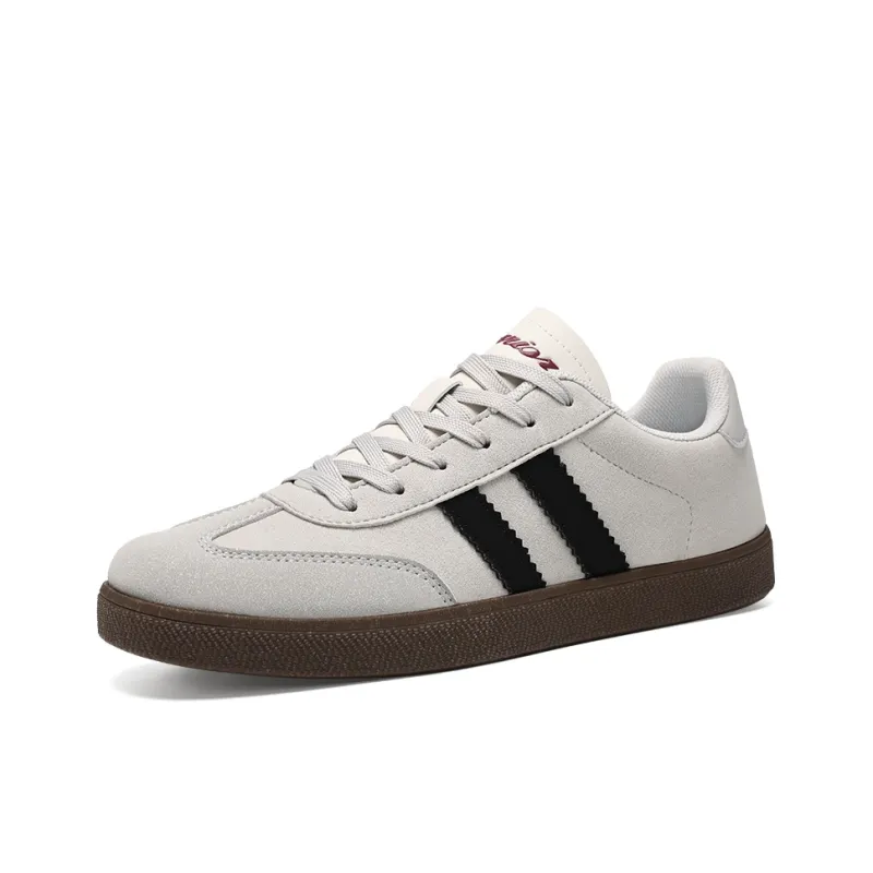 Warrior Classic White Sneakers Versatile German Army Trainers Lightweight Skateboard Shoes Unisex Vintage Gray-2