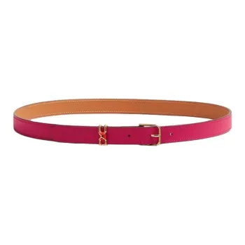 HERMES Brand Logo Leather Leather Belts Women's Multicolor