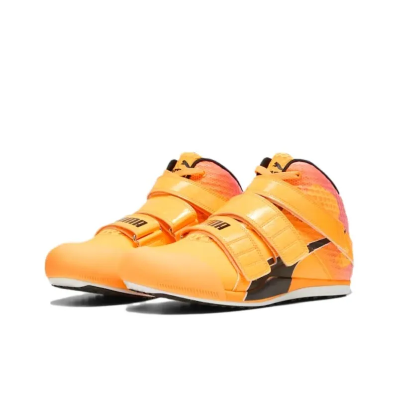 PUMA Anti Slip Wear Resistant Mid Top Training Shoes Men's Orange-2