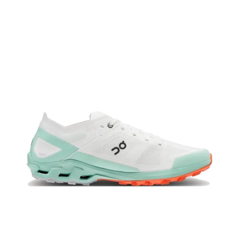 On Cloudventure Peak 3 Slip Resistant Low Top Trail Running Running Shoes Men's White Cyan-1