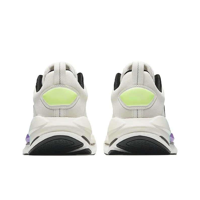 Anta Running Collection Non slip Wear resistant Shock Absorption Low Top Casual Running Shoes Men's White-3