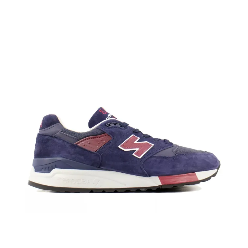 New Balance NB 998 Cushioning Wear Resistant Low Top Running Shoes Men's Dark Blue-1