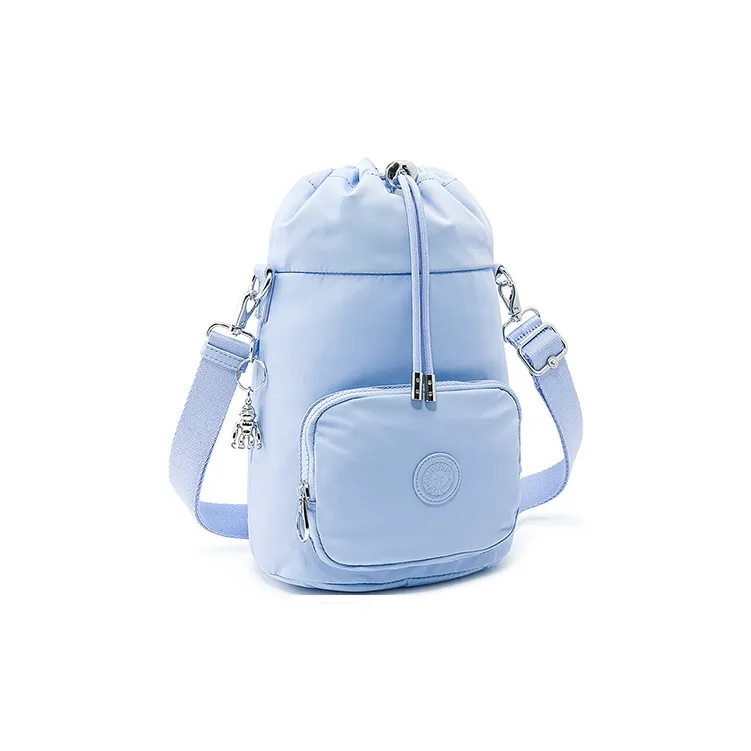 Kipling Polyamide Bucket Bag, Crossbody Bag, Shoulder Bag, Handbag Small Size Unisex Fading Blue-1