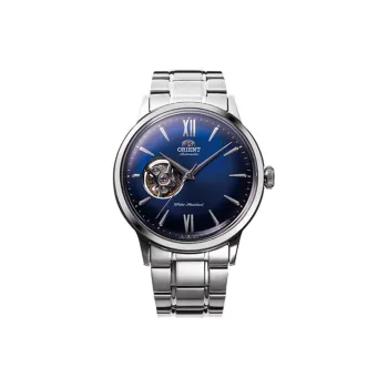 ORIENT Classic Collection Automatic/Manual Mechanical Movement Metal Strap Watch Unisex Blue Dial