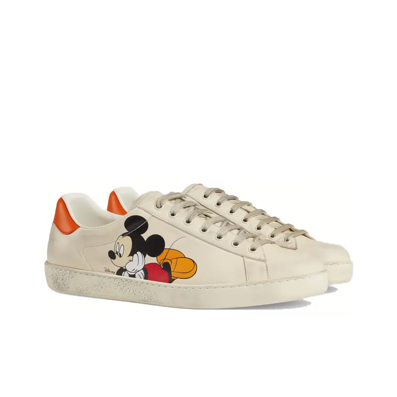 GUCCI Disney X GUCCI Ace Low 'Mickey Mouse Ivory'-2