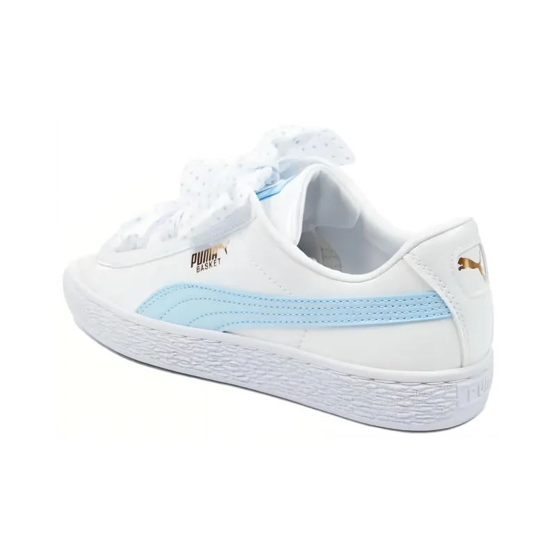 PUMA Basket Heart Patent Pink 'White Blue' Women's-3