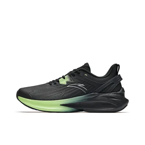 ANTA Stinger 5 Running Shoes Men Low-Top Black/Sprouting Green