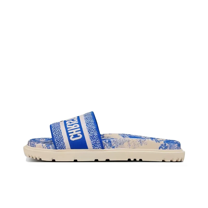 DIOR Dway Slides Blue Women's-0
