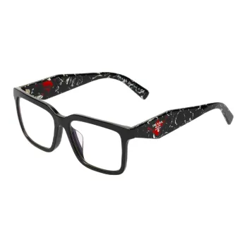PRADA Plate Frame Acetate Square Sunglasses Unisex