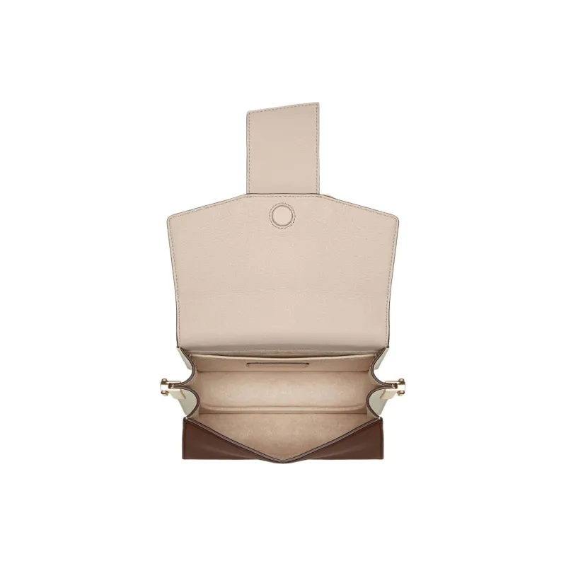 Strathberry Smooth Calf Leather Shoulder Bag Crossbody Bag Women's Oatmeal Multicolor Chocolate Multicolor Vanilla-3