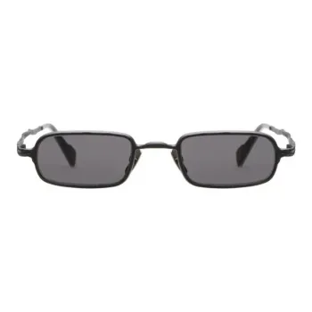 KUBORAUM Metal Acetate Rectangular Sunglasses Men's Black