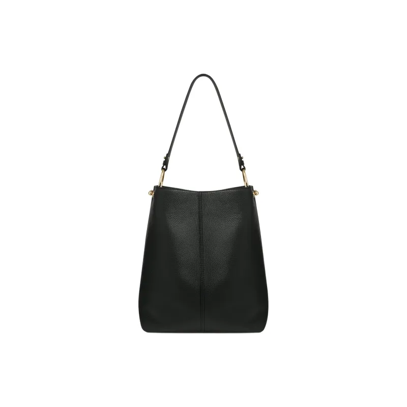Strathberry Grained Calfskin Bucket Bag Hobo Bag Handbag Shoulder Bag Regular Women's Black-0