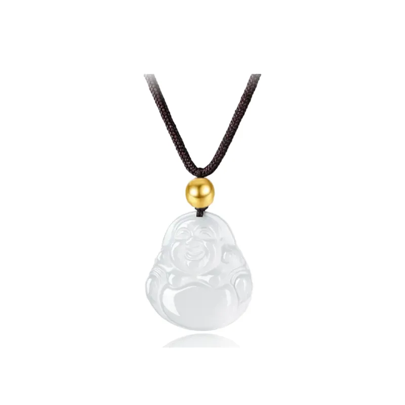 Chongqing Gold Store Chalcedony Jade Necklaces Unisex-0