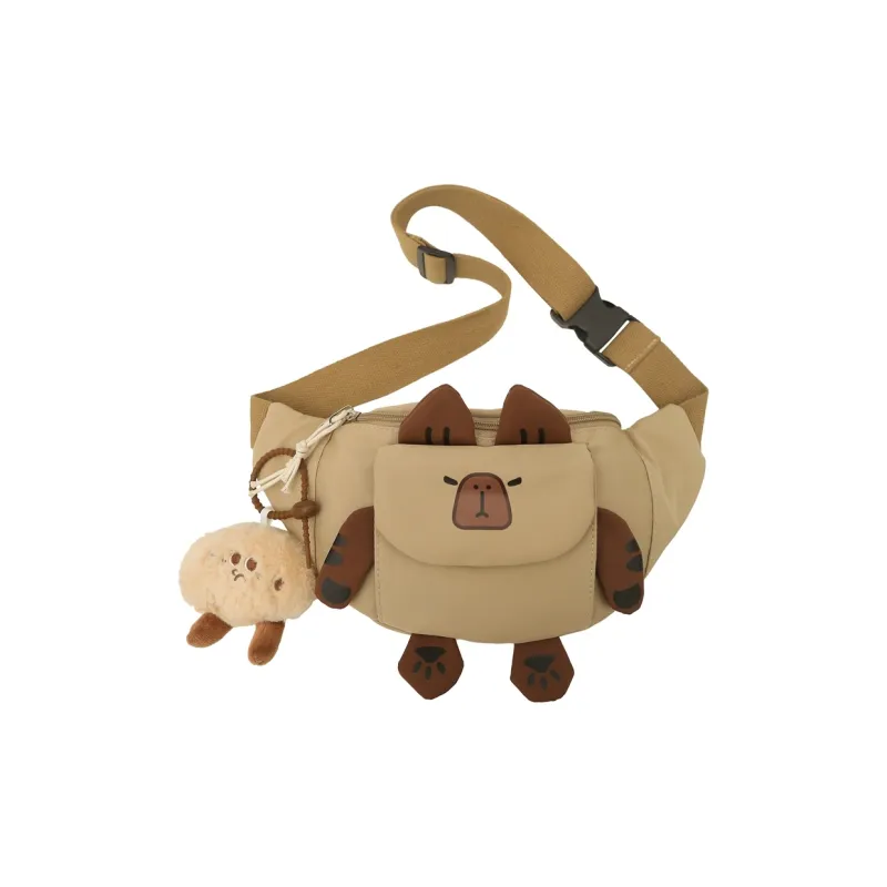 Parker Bear Nylon Sling Bag Unisex Multicolor-4