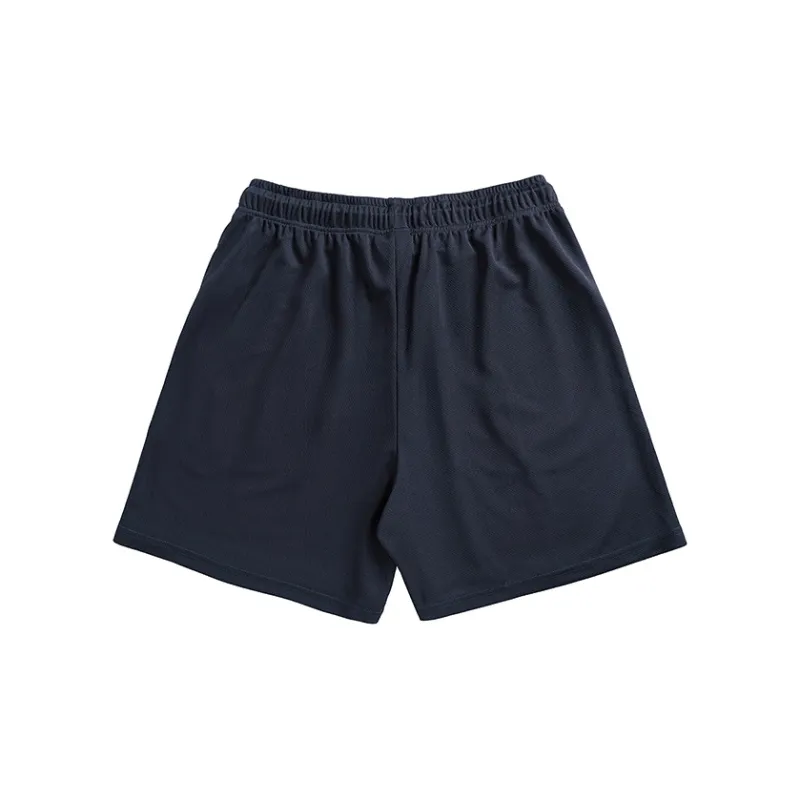 LUSHISI Basketball Shorts Unisex Navy Blue-1