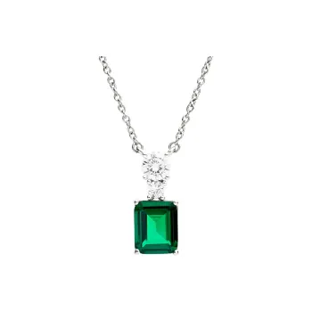 CHIARA FERRAGNI Zircon, Alloy Italian Luxury Light Necklace Women's Green