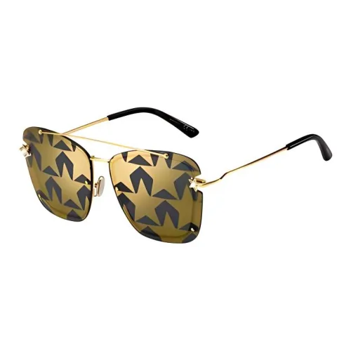 Jimmy Choo Aviator Sunglasses Women's Gold