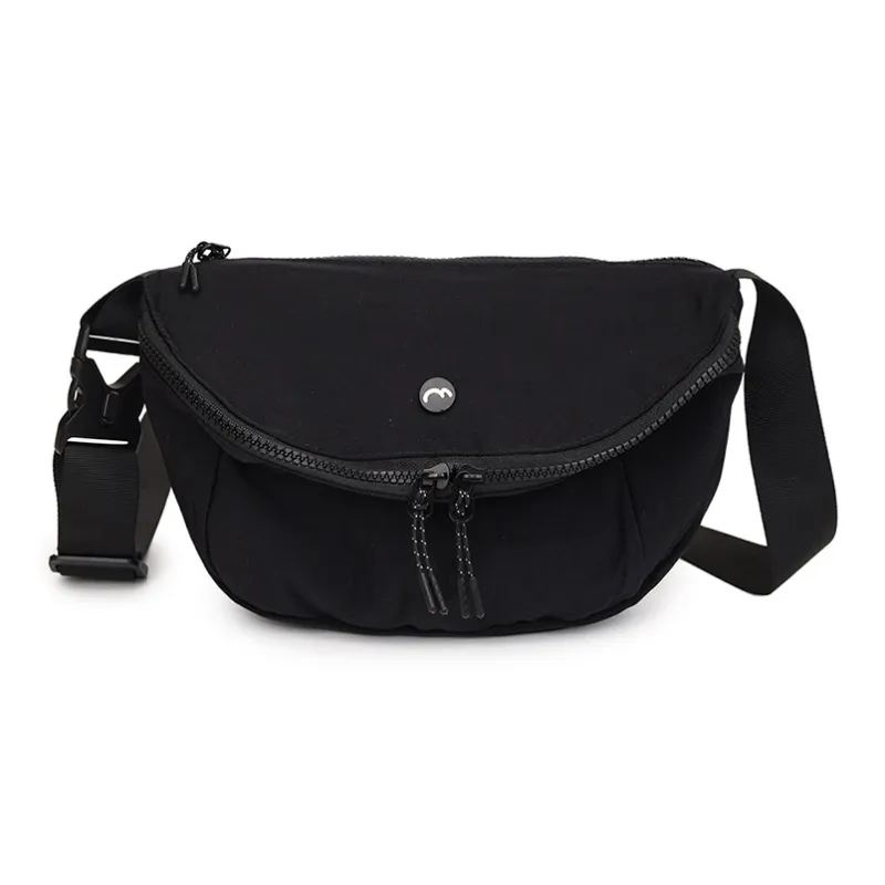 OUZIHUANG Nylon Fabric Shoulder Bag Crossbody Bag Unisex Black/Orange/Green/Khaki/Gray-8