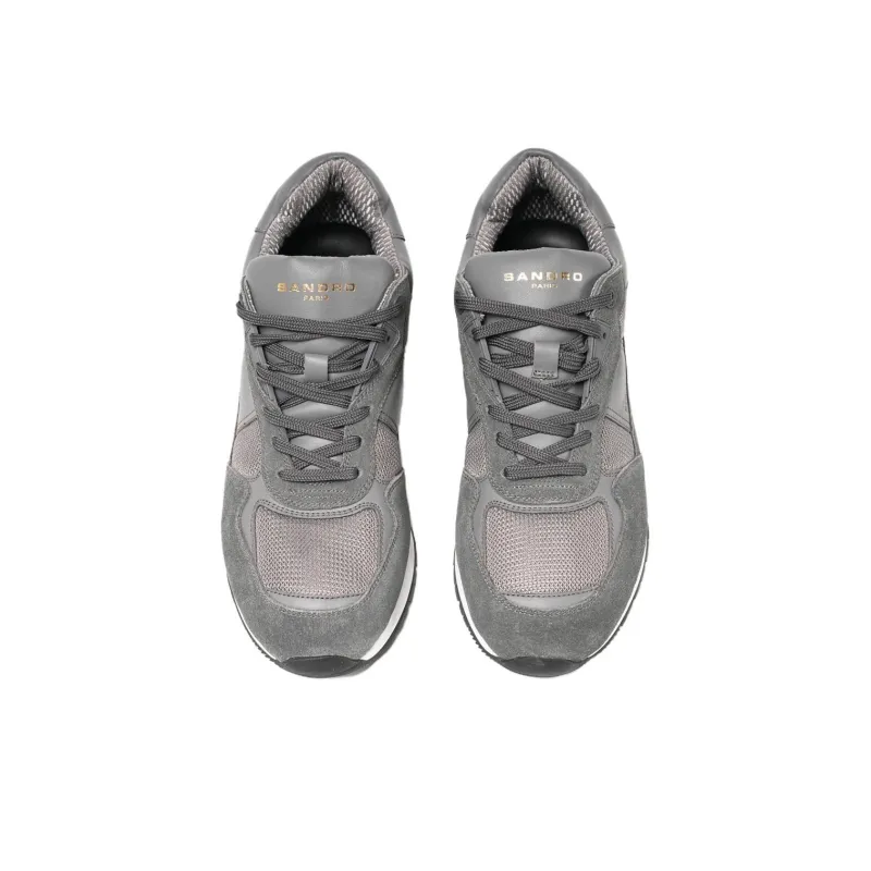 Sandro Low Top Casual Shoes Men's Gray-3