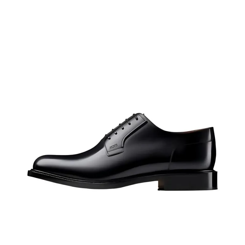 DIOR Dress Shoes Men Low Top Black-0