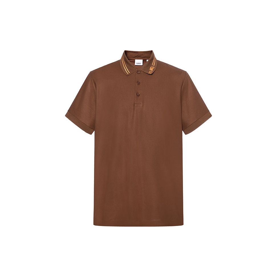 Burberry Polo Shirts Men Brown