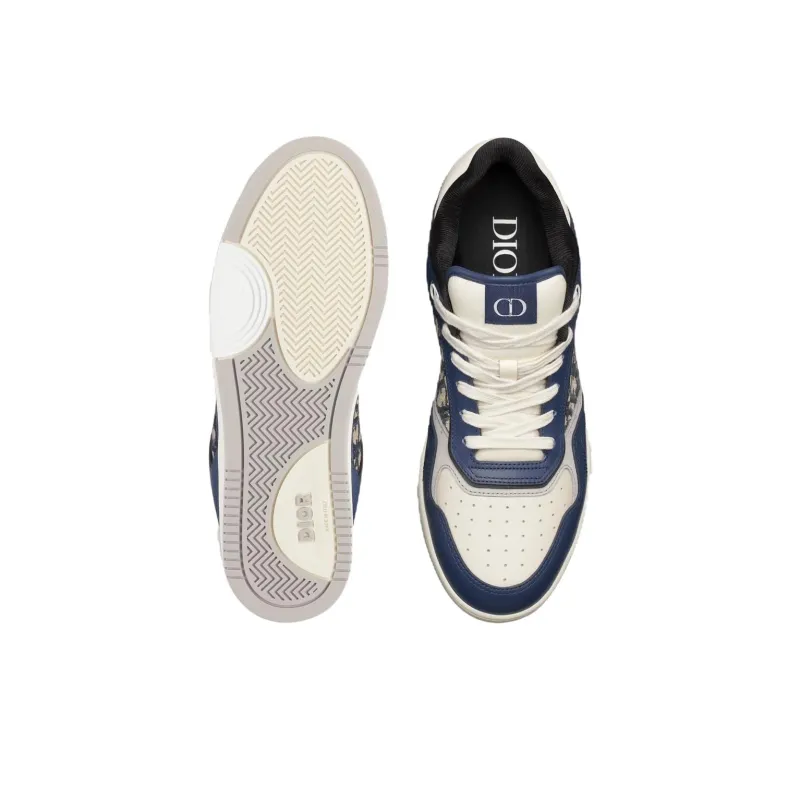 DIOR B27 Low Blue Cream DIOR Gray Beige Black DIOR Oblique Jacquard-4