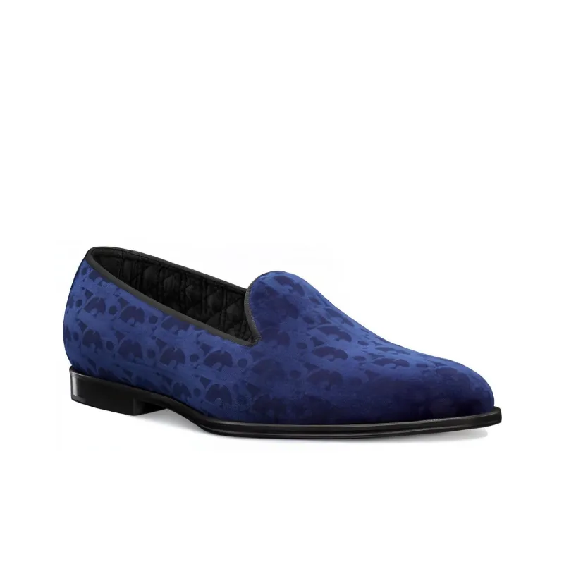 DIOR Timeless Loafer 'DIOR Oblique - Navy Blue'-2