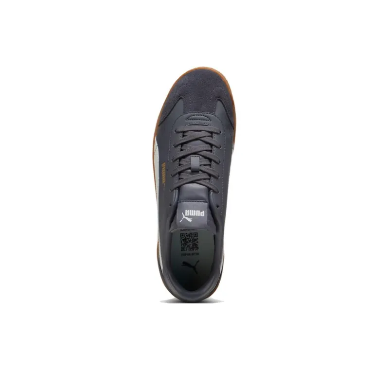 PUMA Club 5v5 Anti Slip Wear Resistant Low Top Casual Shoes Unisex Gray Gold-3