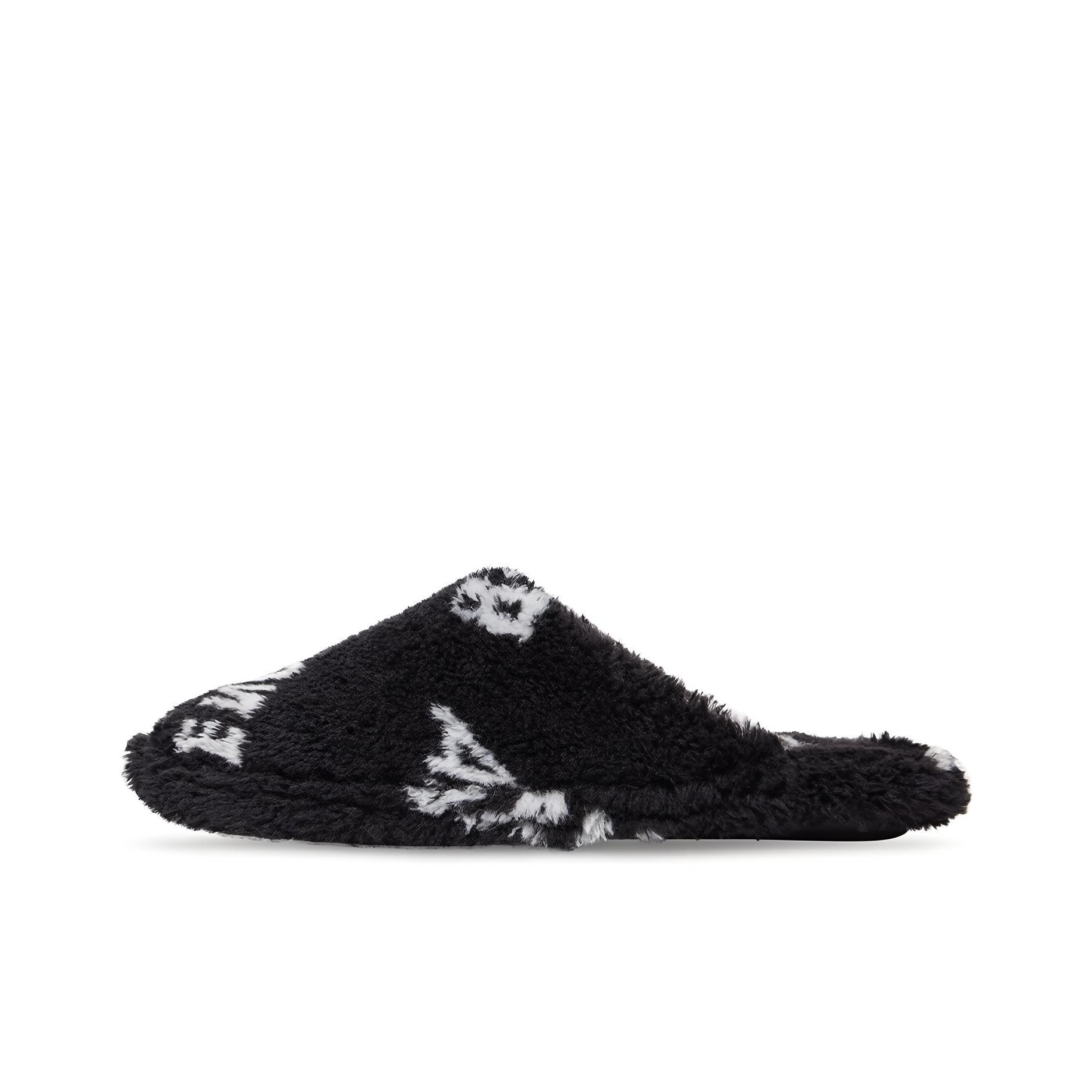 【BALENCIAGA】FURRY CLOSED ALLOVER LOGO Balenciaga Furry Closed AllOver Logo Black - POIZON