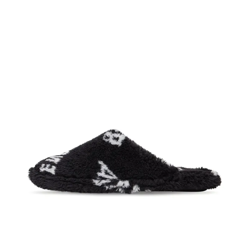 Balenciaga Furry Closed AllOver Logo Black-0