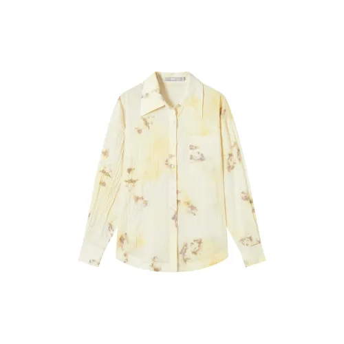 DIALOGUE Shirts Women's Misty Beige Yellow