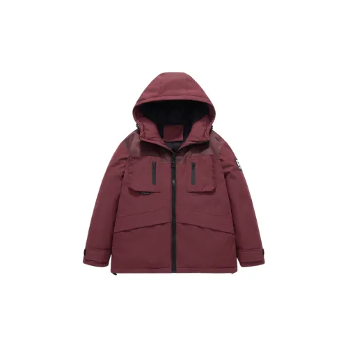 ABCMININ Puffer Jackets Women's Burgundy