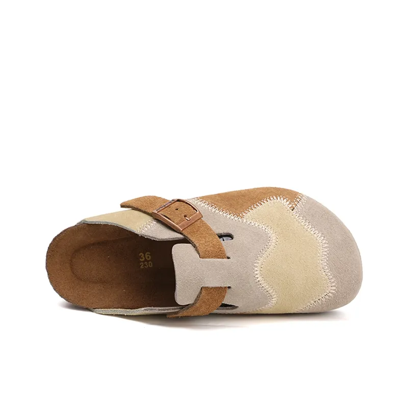 Khadgar Rubber Sole, Cork Sole, EVA Sole Slip Resistant Closed Toe Slippers Unisex-6