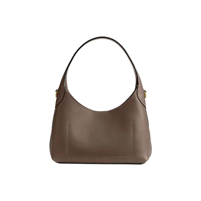 COACH Brooklyn Cow Leather Portable Crossbody Bag, Shoulder Bag Women's Dark Lime Gray-1