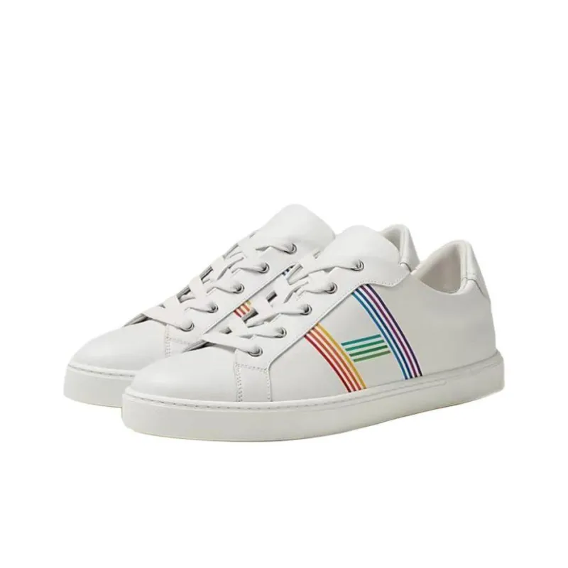 HERMES Avantage Low Top Stylish Skateboarding Shoes Men's White-2