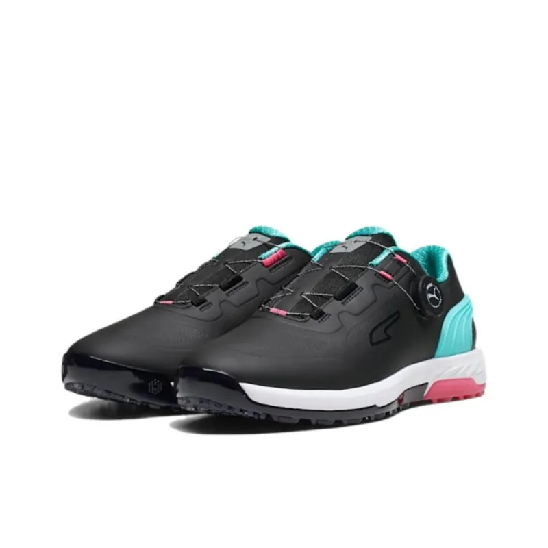 PUMA Alphacat Nitro Anti Slip Wear Resistant Low Top Golf Shoes Men's Black Green-2