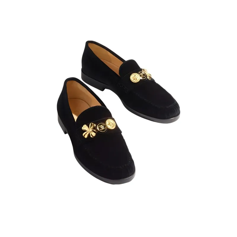 CHANEL Casual Single Shoes Women's Black-3