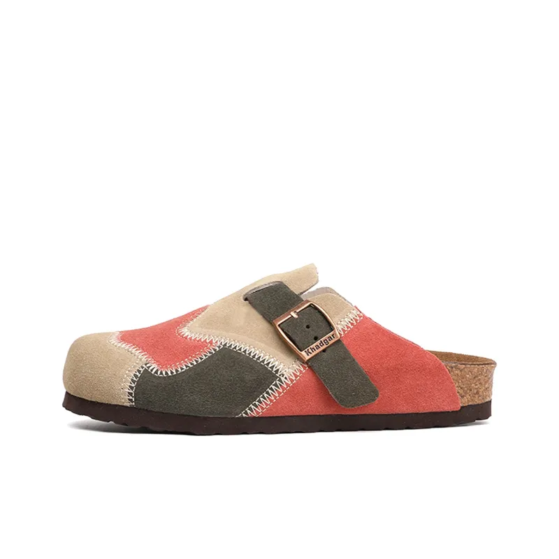 Khadgar Rubber Sole, Cork Sole, EVA Sole Slip Resistant Closed Toe Slippers Unisex-16