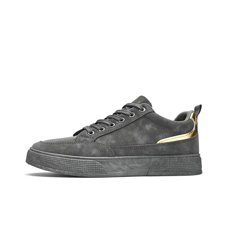 EASTERN CAMEL Shock Absorbers With Slip Resistant Features Low Top Platform, Skateboard Shoes Men's-5