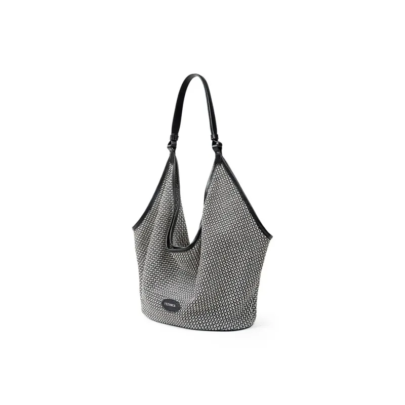 Teenmix PE Bonded Microfiber Synthetic Leather Tote Handbag, Shoulder Bag, Combo Bag Tubas Women's Brown/Black/Apricot-9