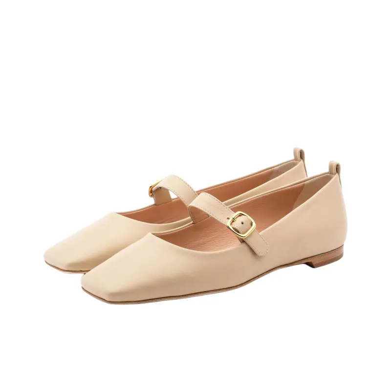 Rupert Sanderson Boma Casual Single Shoes Women's Beige-2
