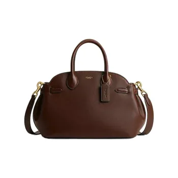COACH Empire Cow Leather Shoulder Bag, Crossbody Bag, Handbag Large Size Women's Maple Leaf