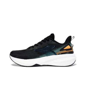 361° Anti-Slip Wear-Resistant Low-Top Running Shoes Men's Black Orange