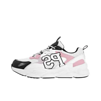 PLEIN SPORT Moisture Wicking Low Top Casual Shoes Unisex White Rose