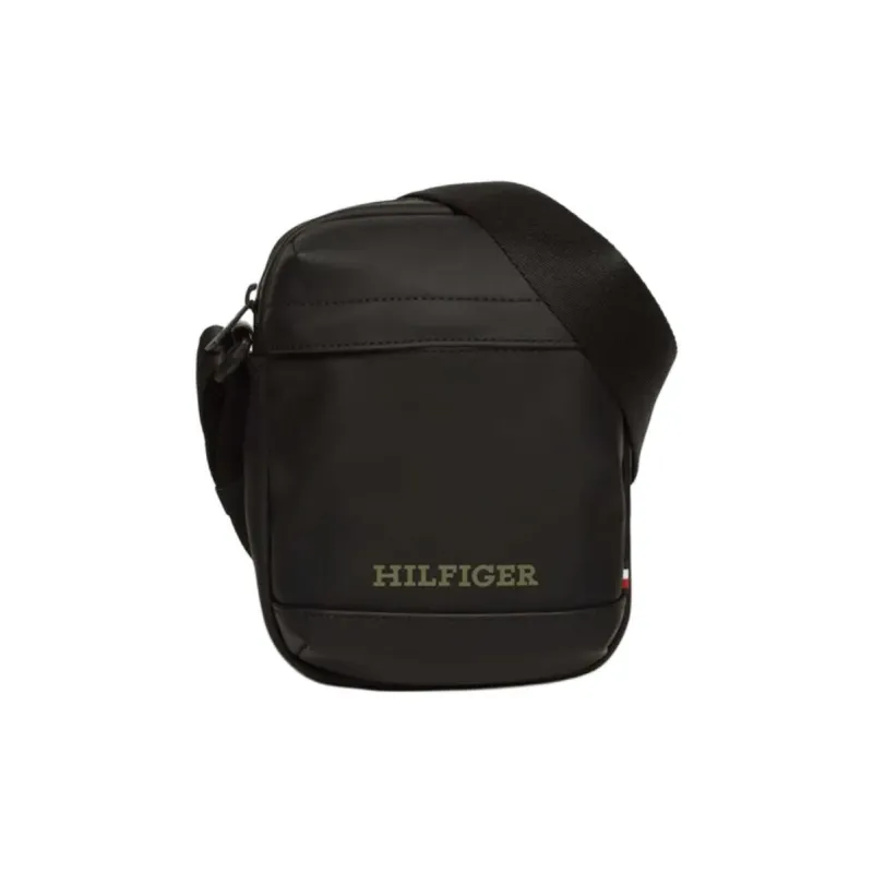 Tommy Hilfiger Polyurethane Shoulder Bag Crossbody Bag Regular Men's Black-0