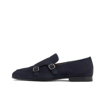 SCAROSSO Ernesto Buckle Detailed Almond Toe Loafers